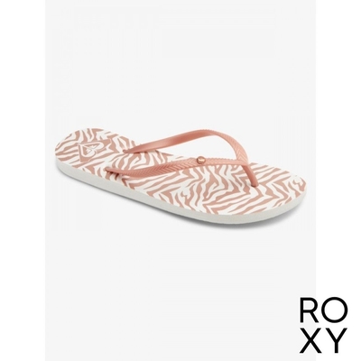 【ROXY】BERMUDA PRINT 夾腳拖 粉紅