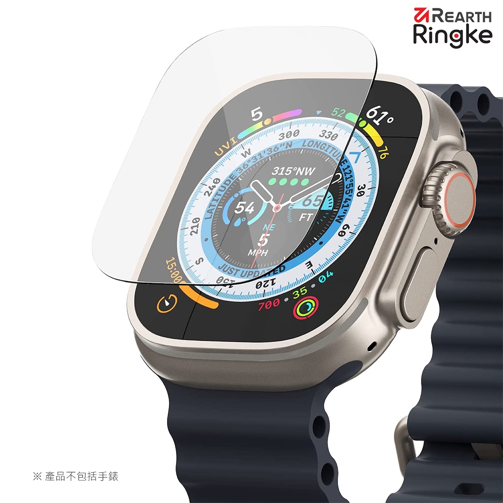 【Ringke】Apple Watch Ultra 49mm [Tempered Glass] 鋼化玻璃螢幕保護貼（4入）