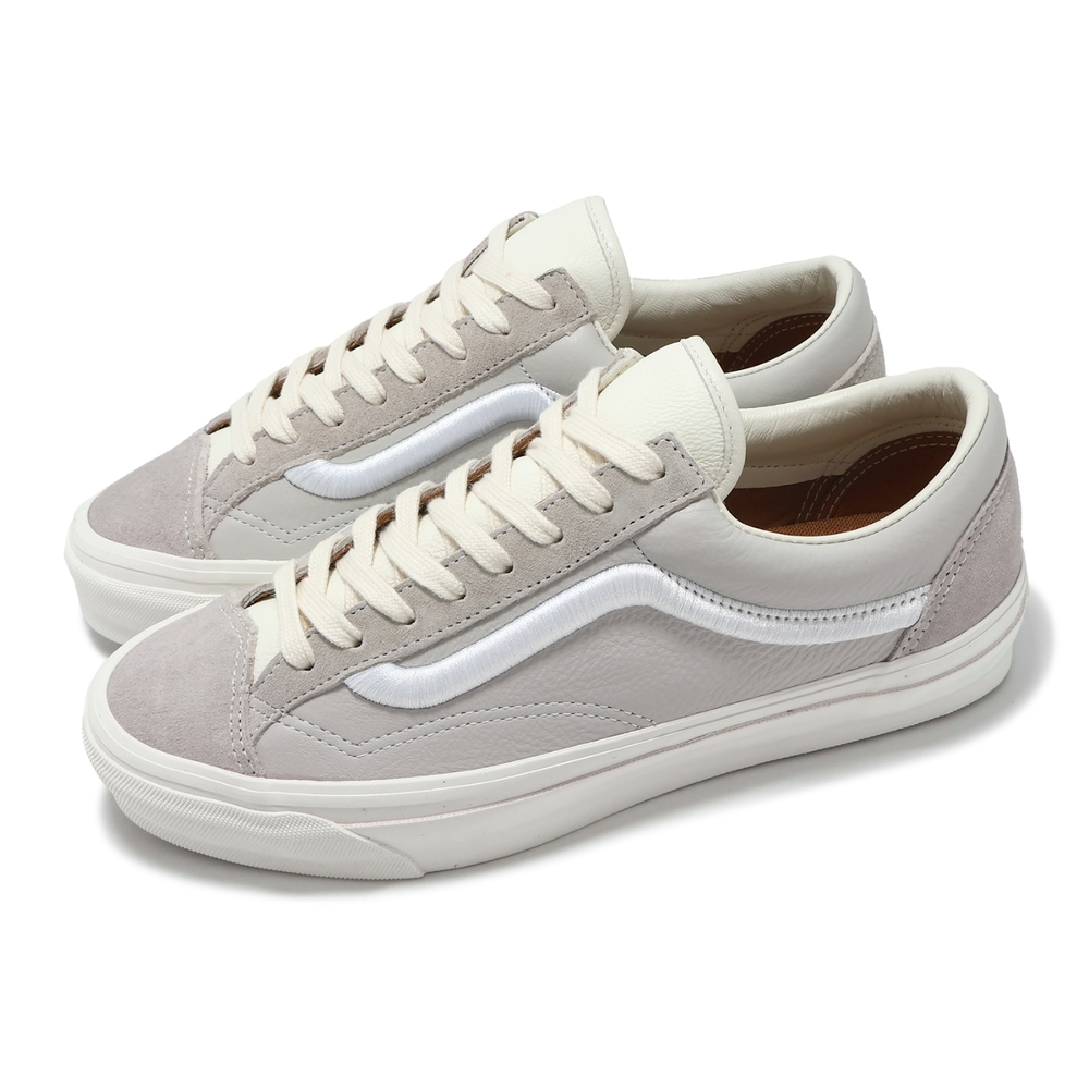 Vans 休閒鞋 Old Skool Ressiue 36 男鞋 女鞋 灰 白 麂皮 皮革 鬆餅格紋 情侶鞋 VN000CR3CPN