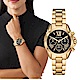 MICHAEL KORS Bradshaw 時間旅人計時女錶 金色不鏽鋼鍊帶 36MM MK6959 product thumbnail 1