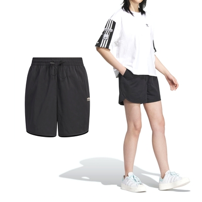 Adidas Od Short 女款 黑色 寬鬆 口袋 復古 休閒 運動 訓練 短褲 IK8604