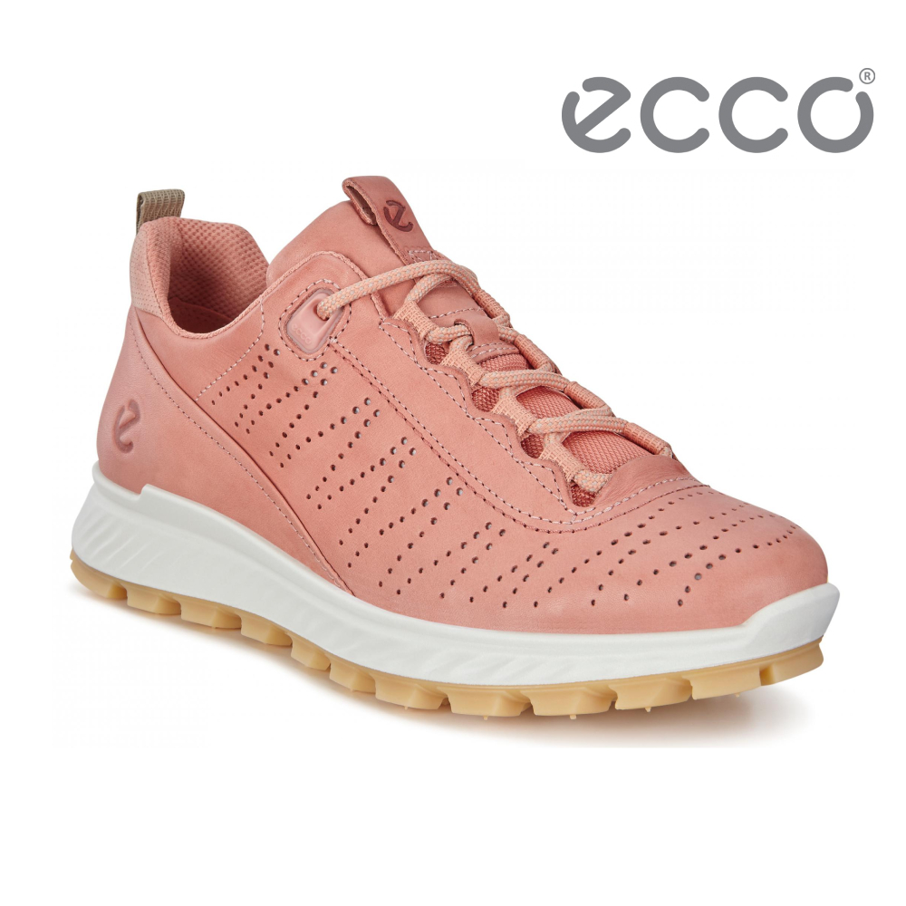ECCO EXOSTRIKE W 時尚輕量運動戶外休閒鞋 女鞋-粉紅