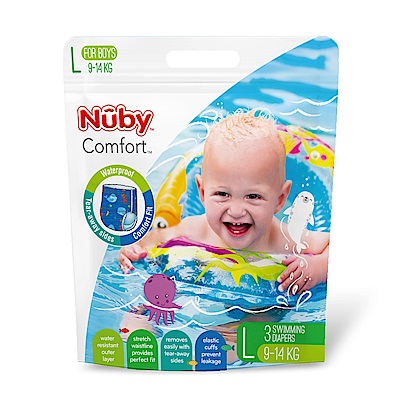 Nuby 游泳尿布(男L)