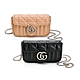 Gucci Marmont GG Super Mini 復古銀扣絎縫皮革翻蓋肩/斜背包（多款任選） product thumbnail 1