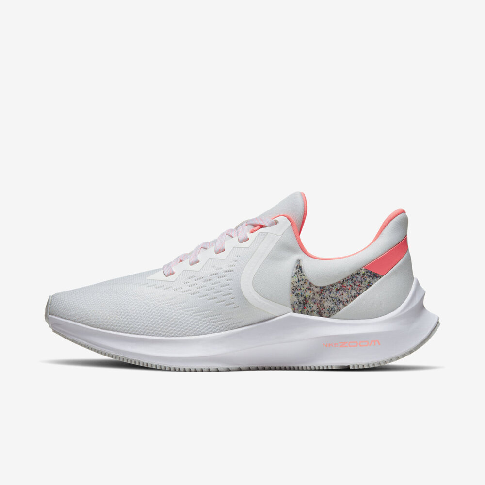 Nike W Zoom Winflo 6 [AQ8228-102] 女鞋 運動 休閒 慢跑 輕量 健身 透氣 避震 白橘