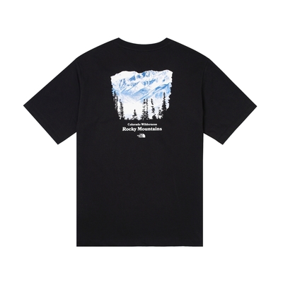 The North Face 北臉 上衣 男款 短袖上衣 運動 M PWL ROCKY MOUNTAIN SS TEE 黑 NF0A88GKJK3