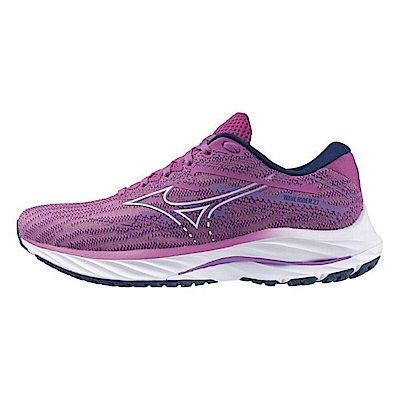 Mizuno Wave Rider 27 [J1GD230373] 女 慢跑鞋 運動 路跑 一般型 緩震 美津濃 紫白