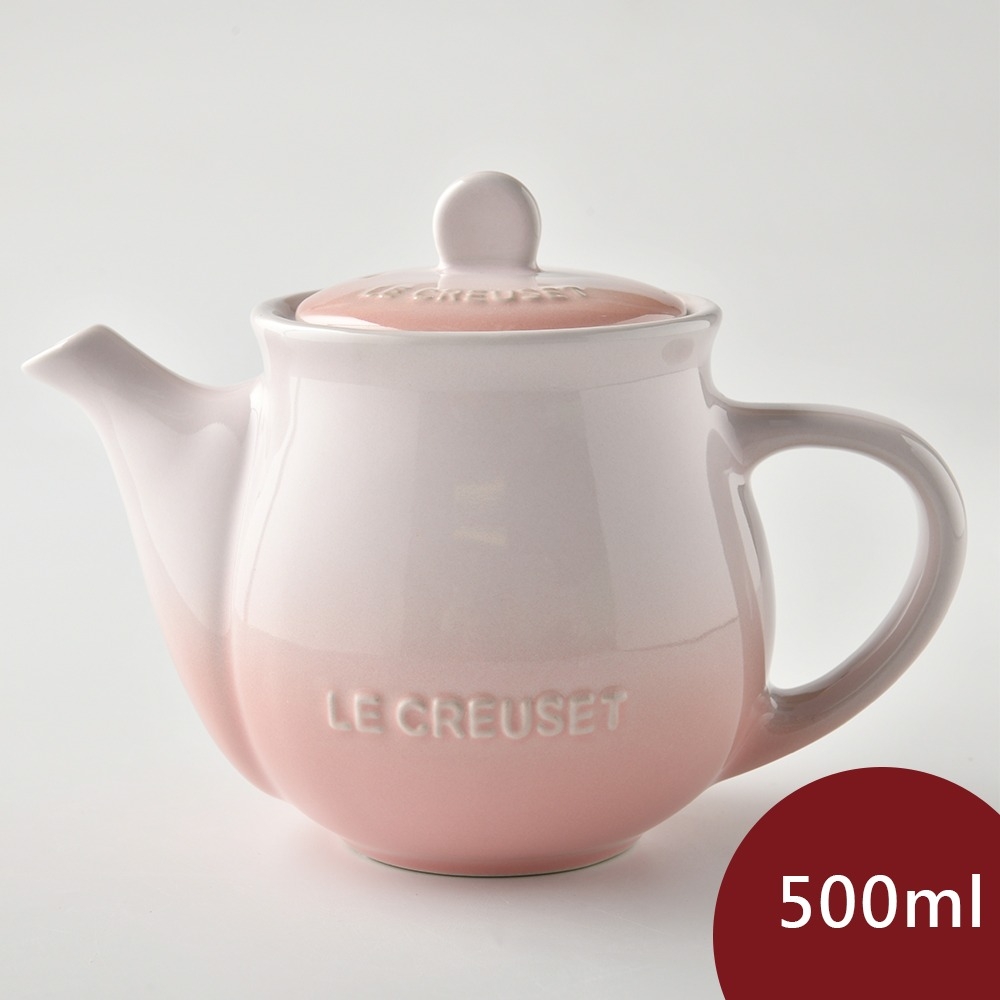 法國Le Creuset 輕荷漫舞系列 茶壺 貝殼粉