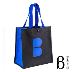 BAGMIO B LOGO 手提袋- 黑藍