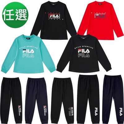 FILA KIDS 童長袖上衣/束口長褲 任選