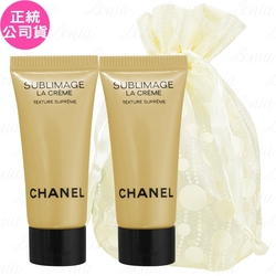 CHANEL 香奈兒 奢華金燦賦活乳霜(豐潤版)(5ml)*2旅行袋組(公司貨)