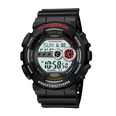 G-SHOCK 超個性強悍高亮眼休閒錶(GD-100-1A)-黑/51.2mm