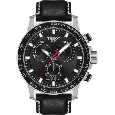TISSOT 天梭 官方授權 Supersport 計時手錶 送禮推薦-45.5mm T1256171605100