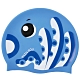 聖手牌 兒童泳帽 章魚造型矽膠泳帽(水藍) product thumbnail 2