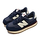 New Balance 童鞋 237 寬楦 中童 小朋友 深藍 米白 膠底 麂皮 復古 NB PH237CM-W product thumbnail 1