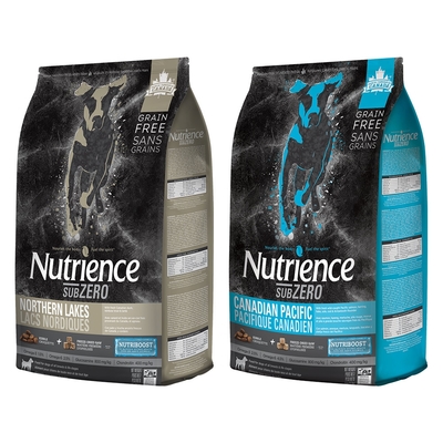 【Nutrience 紐崔斯】SUBZERO黑鑽頂級無穀犬糧+營養凍乾 2.27kg(七種魚/鴨肉)