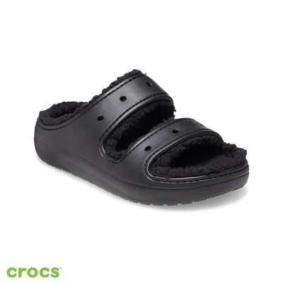 Crocs卡駱馳 (中性鞋) 經典軟絨毛毛涼拖-207446-060