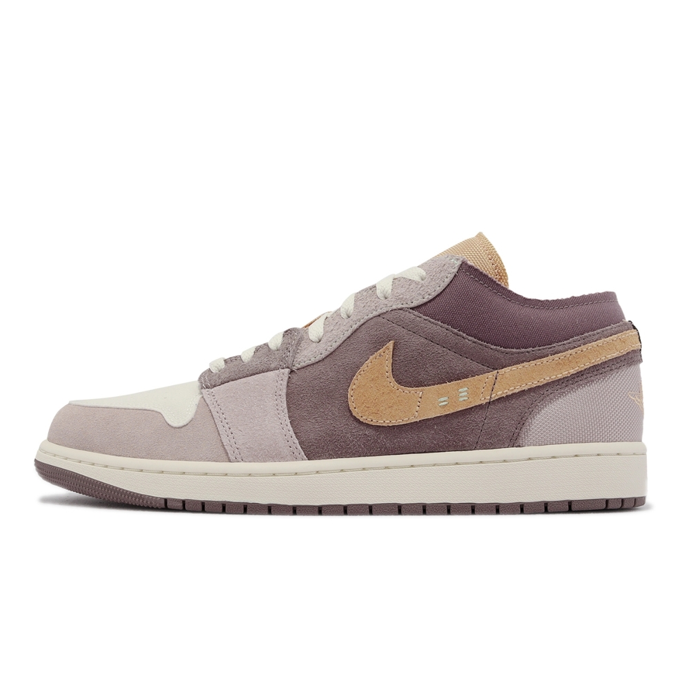 Nike 休閒鞋Air Jordan 1 Low SE CRAFT 男鞋紫Inside Out AJ1 DN1635