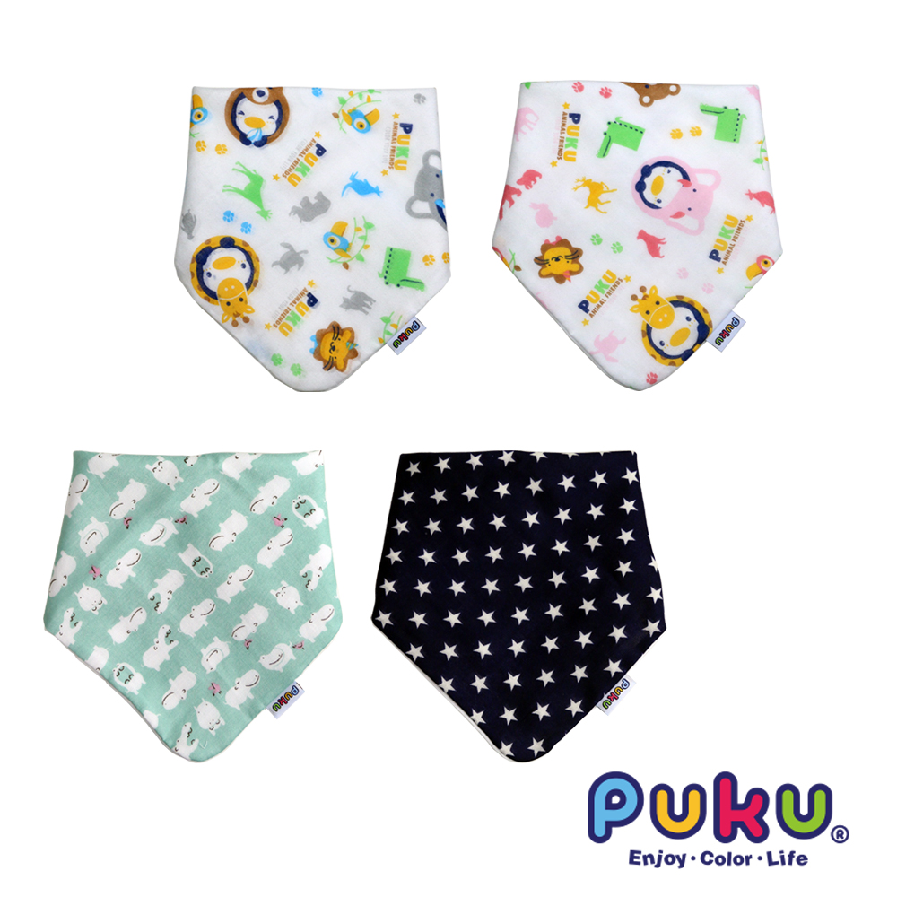 【PUKU】棉柔兩用揹巾口水兜-28*28cm