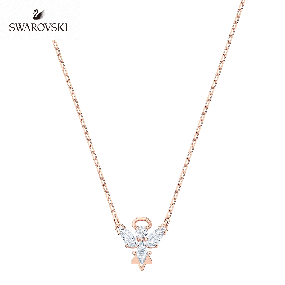 SWAROVSKI 施華洛世奇 Magic 玫金色浪漫天使項鏈