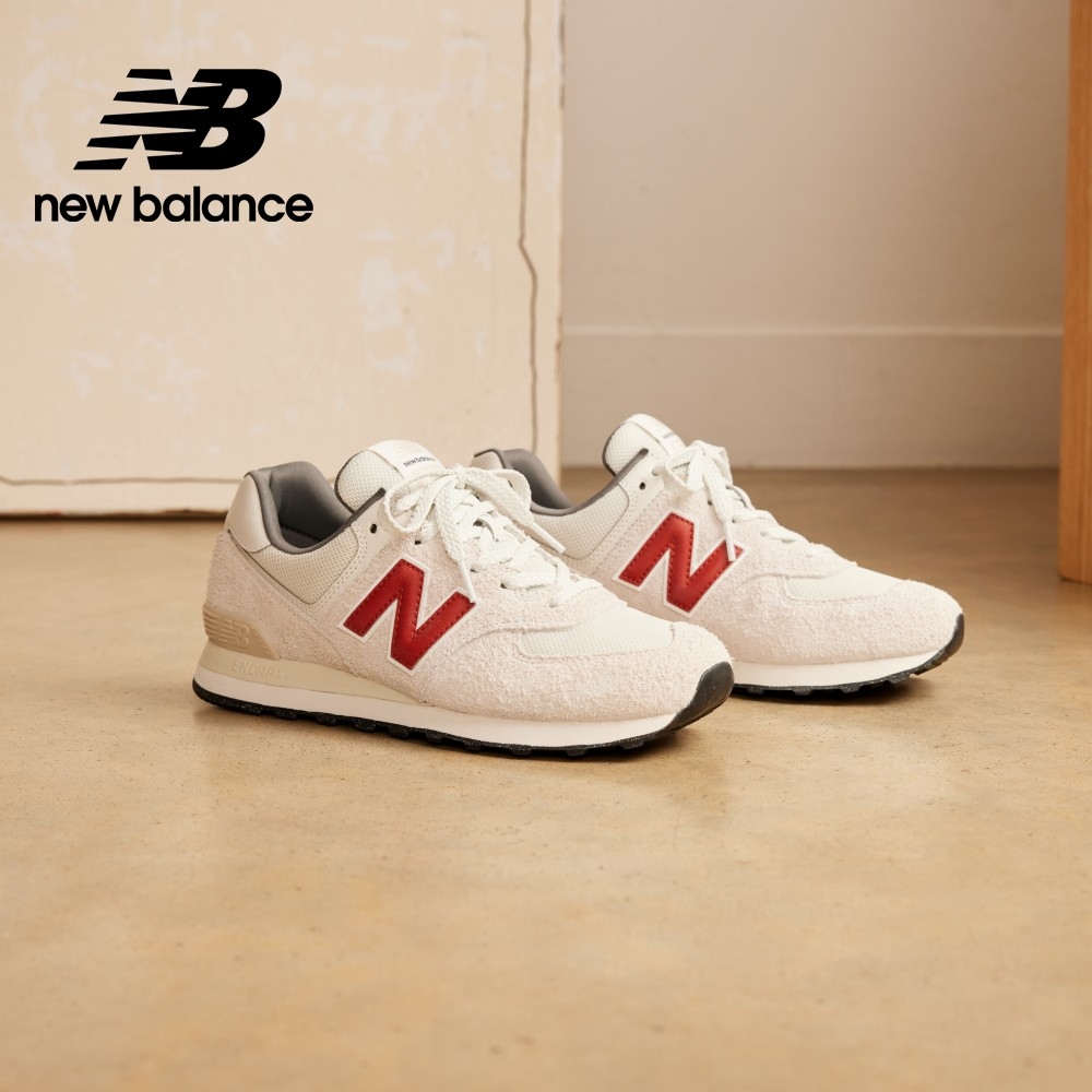 New Balance】 復古鞋_米白紅_中性_U574SOR-D楦| 休閒鞋| Yahoo奇摩