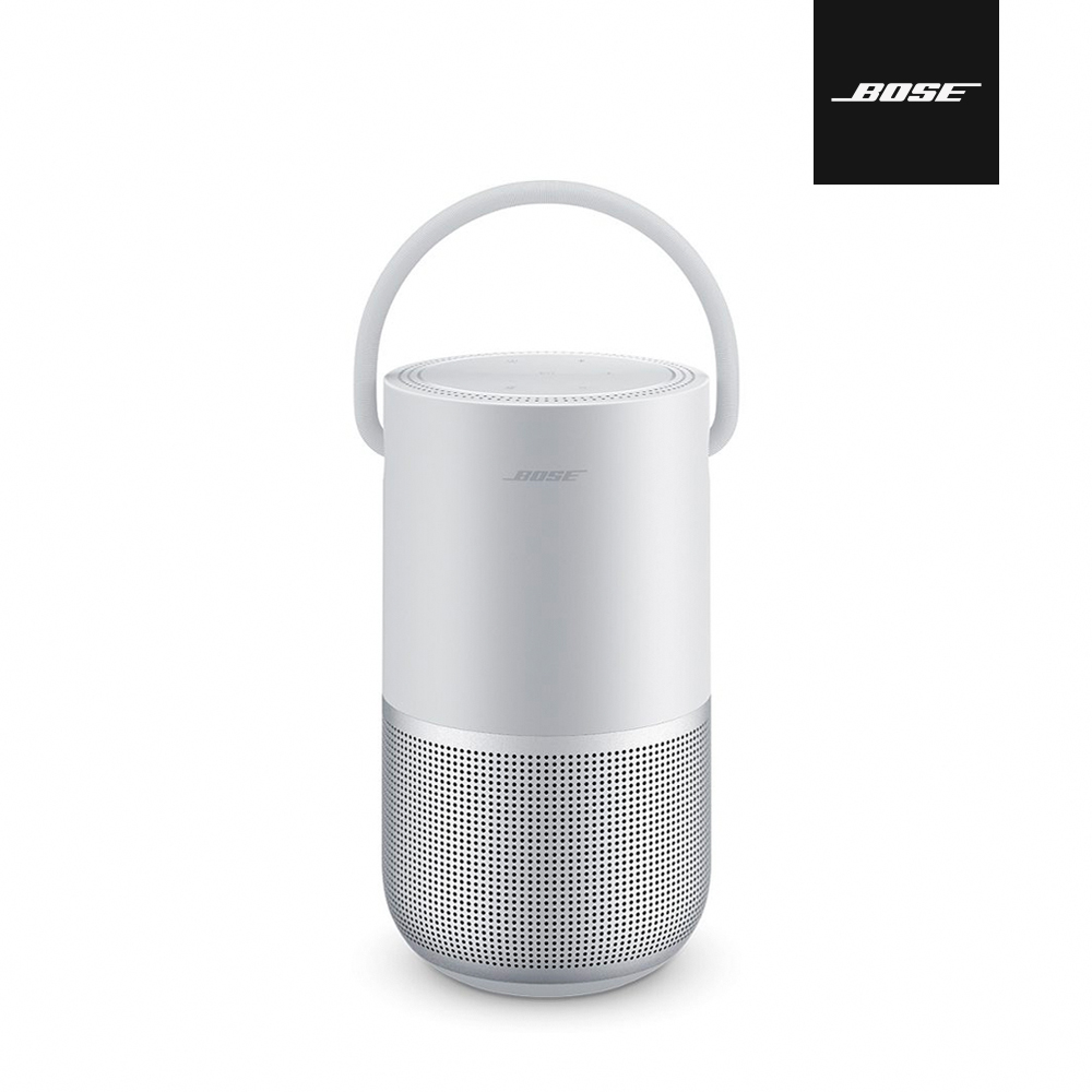 Bose 360° 全方向聲音 防潑水 可通話 提把可攜式WiFi、藍牙揚聲器 銀色
