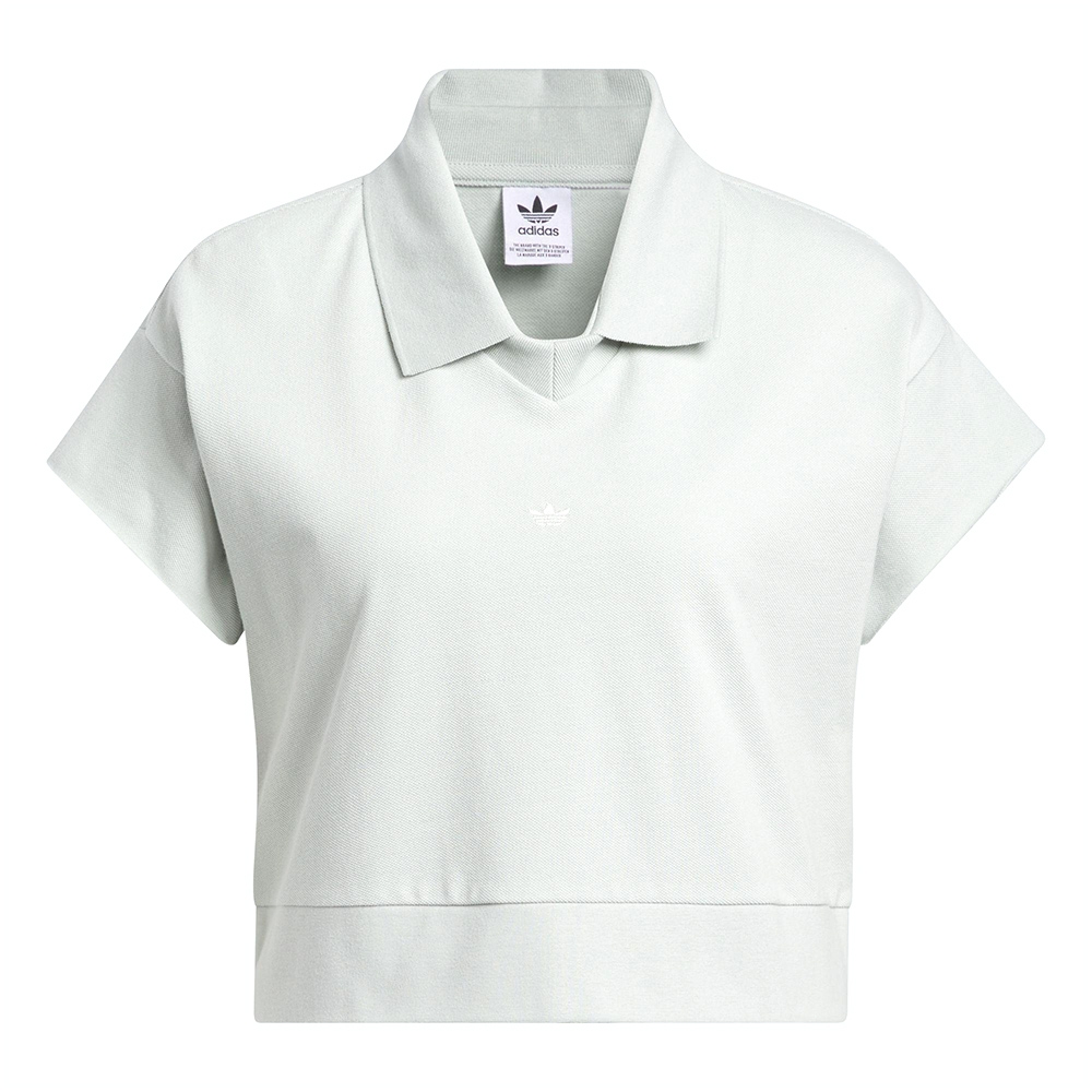 Adidas OG Polo Shirt 女款 藍色 運動 休閒 短版 Polo衫 短袖 IJ5225