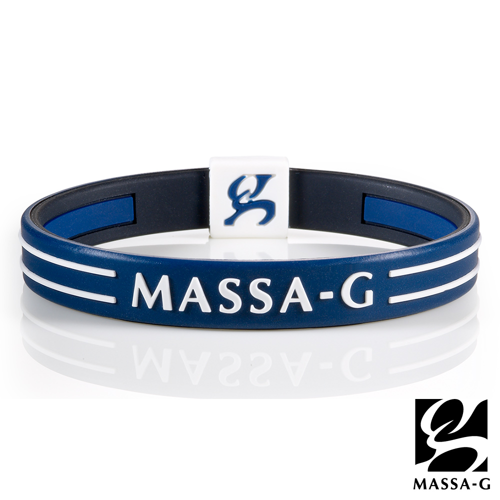 MASSA-G 雙面鍺鈦能量手環-深藍