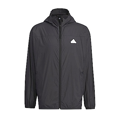 Adidas TH LW WV JKT [IT3940] 男 連帽 外套 運動 訓練 休閒 輕便 透氣 防曬 薄外套 黑