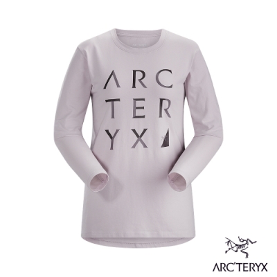 Arcteryx 始祖鳥 女 24系列 Cluster 有機棉 長袖休閒Tee 玫粉