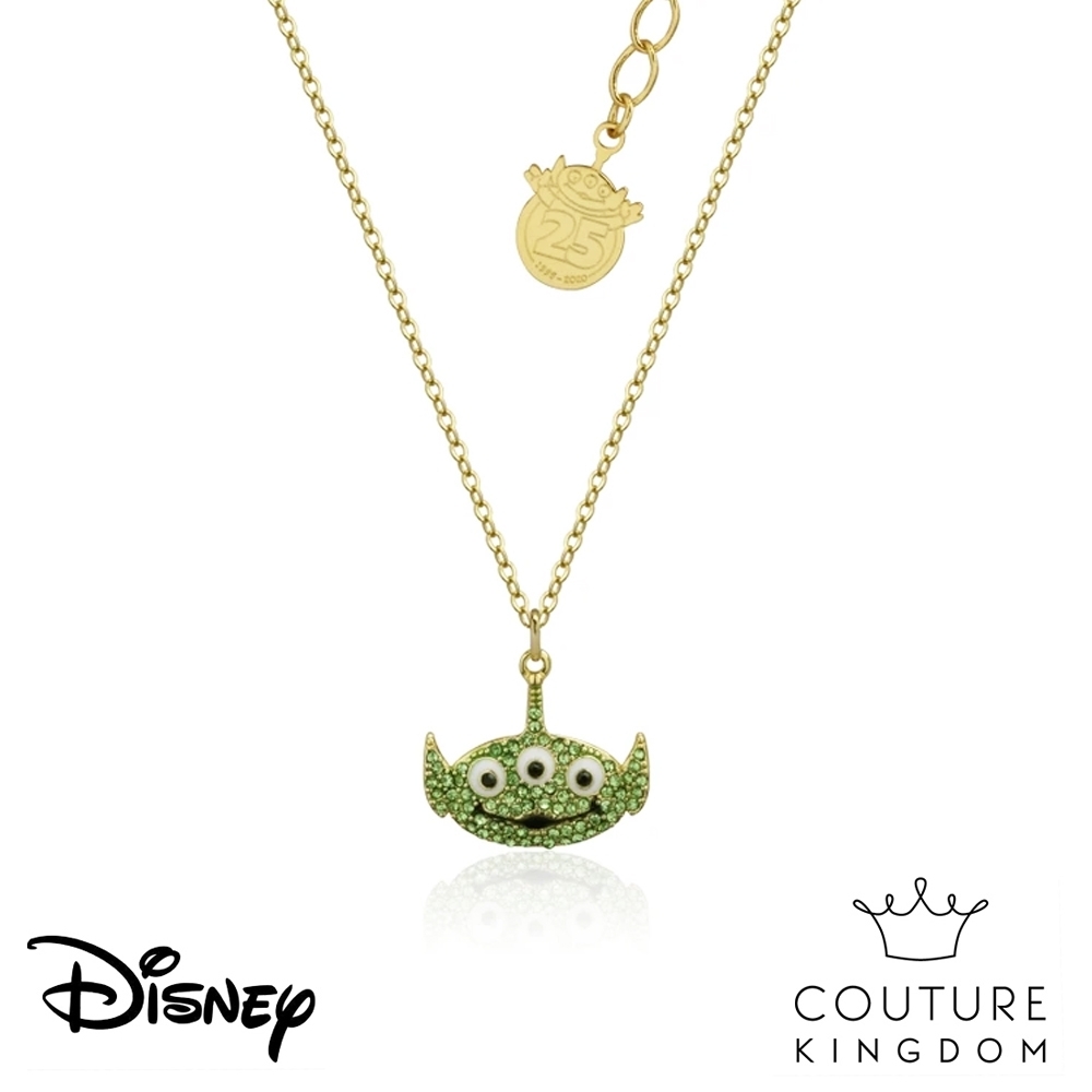 Disney Jewellery by Couture Kingdom 玩具總動員三眼怪鍍14K金水晶項鍊