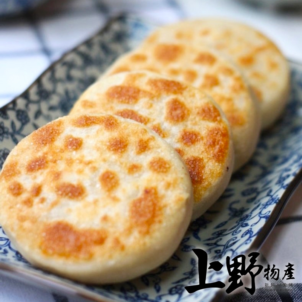 【上野物產】宜蘭傳統三星蔥仔餅（300g±10%/10粒/包）x6包 (6包共60粒) 冷凍食品