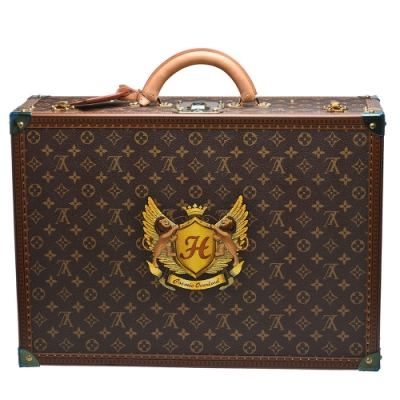 LV Louis Vuitton路易威登 M21327經典BISTEN 55系列Monogram帆布硬面手提行李箱(訂製款_展示品)