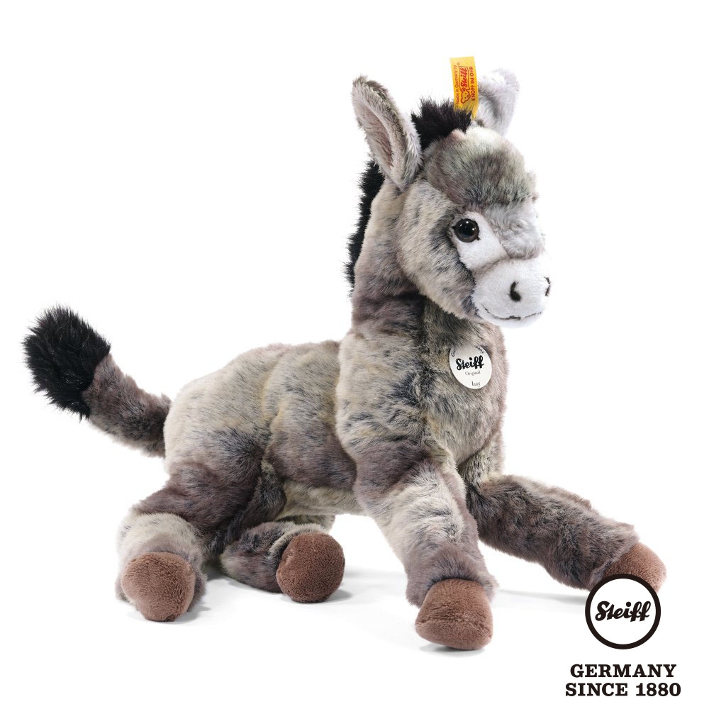 STEIFF德國金耳釦泰迪熊  Issy Donkey  驢子 (動物王國) 35cm