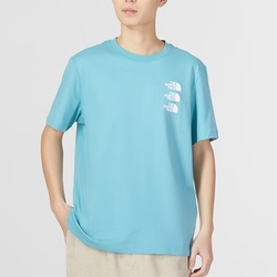 The North Face 北臉 上衣 男款 女款 短袖上衣 運動 U MFO MULTI COLOR LOGO S/S TEE 藍 NF0A86Z2LV2