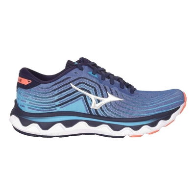 MIZUNO WAVE HORIZON 6 男慢跑鞋-訓練 美津濃 J1GC222622 藍寶藍銀橘