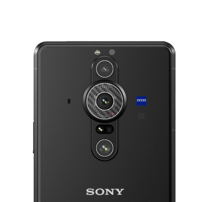 O-one小螢膜 SONY Xperia PRO-I 精孔版 犀牛皮鏡頭保護貼-CARBON款 (兩入)