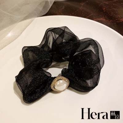 【Hera 赫拉】法式小香風水鑽珍珠髮圈3款 H111030310