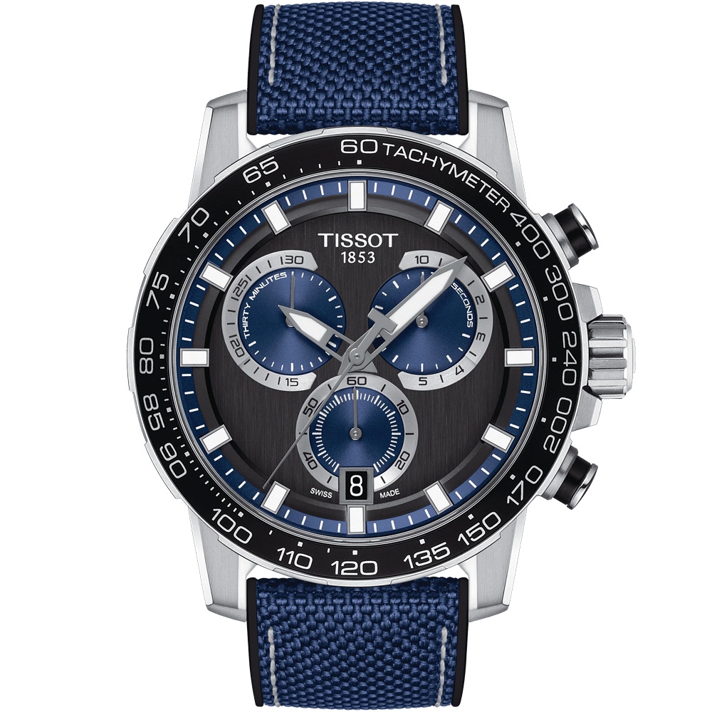 TISSOT 天梭 官方授權 Supersport 計時手錶 送禮推薦-45.5mm T1256171705103