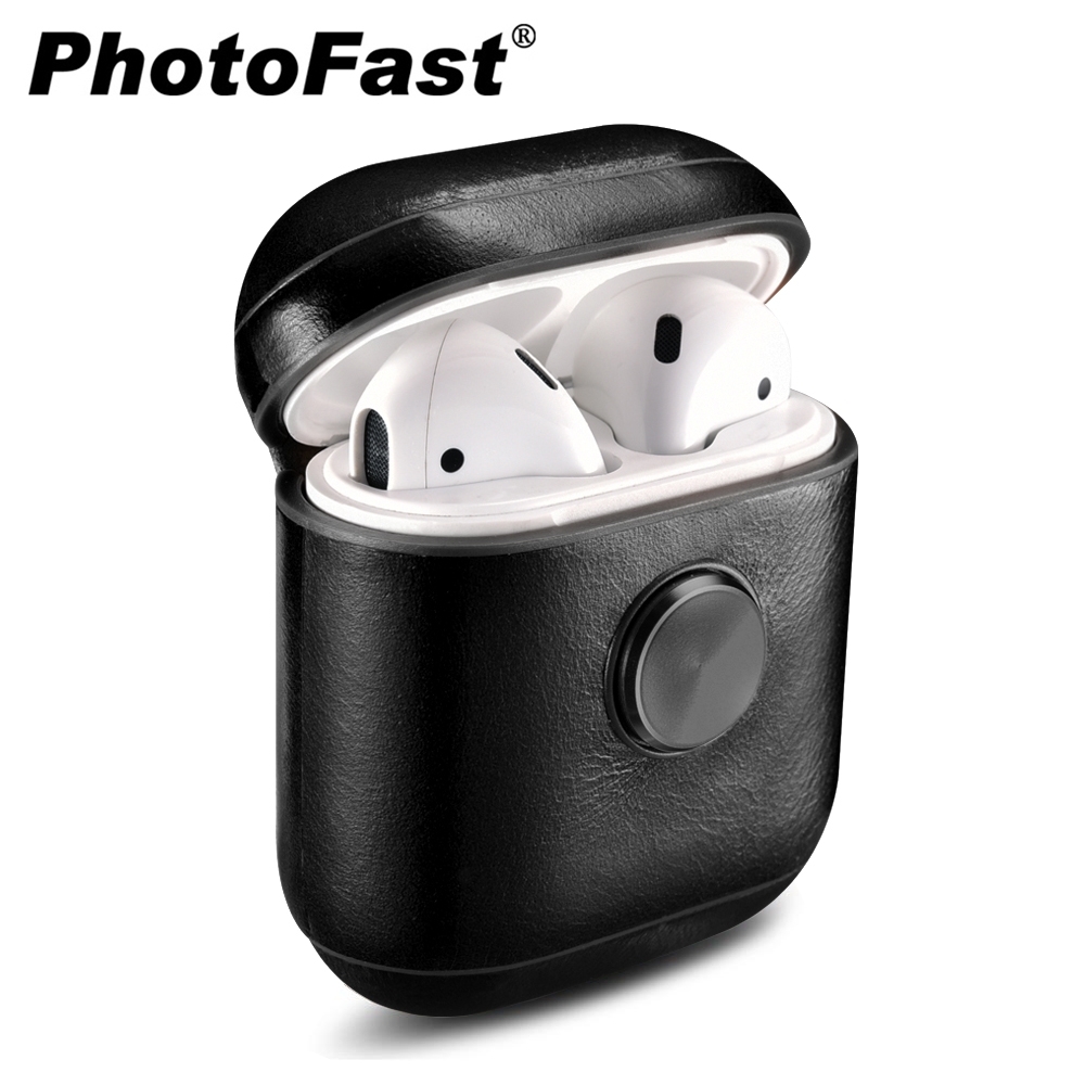 Photofast AirPods 指尖陀螺 旋轉皮革保護套