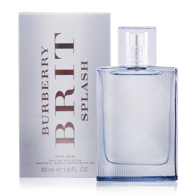 BURBERRY Brit splash海洋風格男性淡香水50ml EDT-國際航空版