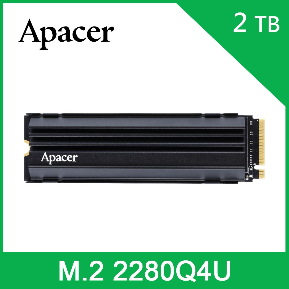 Apacer AS2280Q4U 2TB PCIe Gen4x4 M.2 SSD 固態硬碟