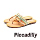 Piccadilly 豔夏假期 彩紋編織串珠拖鞋-橘(另有紅/藍) product thumbnail 1