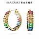 SWAROVSKI 施華洛世奇 Matrix 大圈耳環, 長方形切割, 漸層色, 鍍金色色調 product thumbnail 1