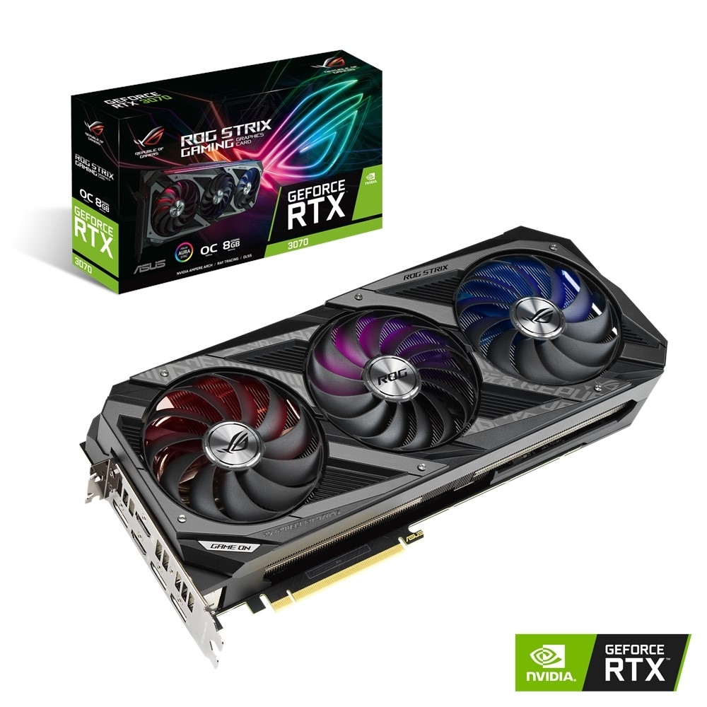 ASUS華碩ROG-STRIX-RTX3070-O8G-GAMING 顯示卡| RTX 30系列| Yahoo奇摩