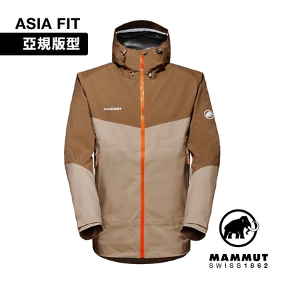 【Mammut 長毛象】Convey Tour HS Hooded Jacket AF 防風防水連帽外套 野生棕/深沙褐 男款 #1010-28451