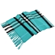 BURBERRY 經典格紋100%喀什米爾羊毛圍巾(藍綠) product thumbnail 1