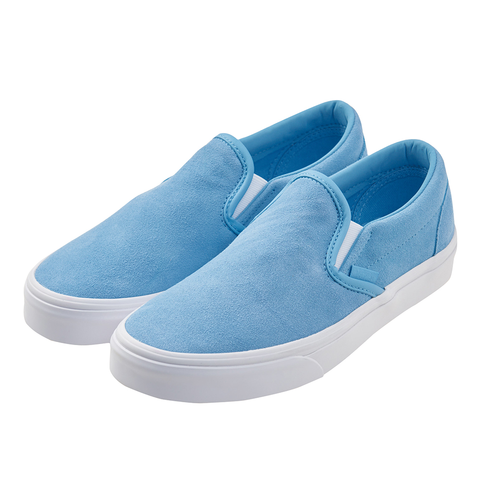 (女)VANS Classic Slip-On 素面休閒懶人鞋*粉藍VN0A38F7VKC