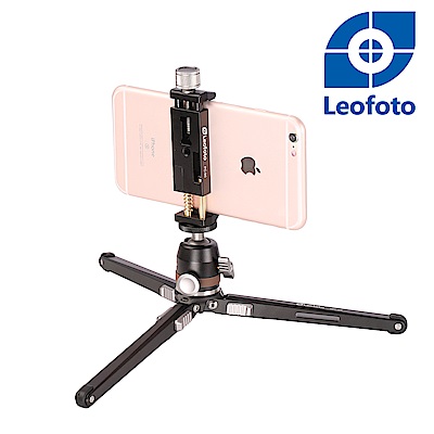 Leofoto徠圖-桌面多功能三腳架(含手機夾)-MT02+MBH19+PC90