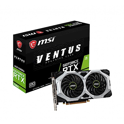 微星顯示卡 GeForce RTX 2060 VENTUS 6G OC